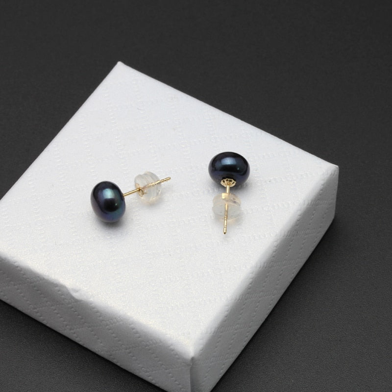 Heirloom Style Freshwater Pearls on 18K Gold Studs