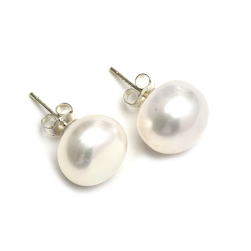  RITACH Pearl Earrings for Women 925 Sterling Silver