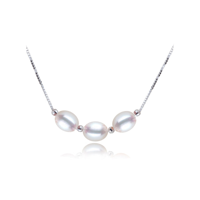 ZHUDJ 100% Natural Freshwater Pearl Cage Pendant for Women Silver 925  Jewelry White Pearl Necklace with
