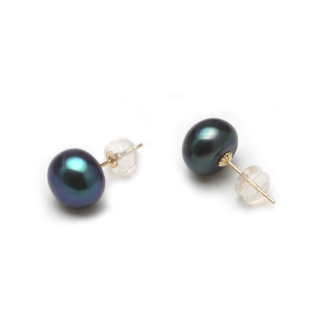 Heirloom Style Freshwater Pearls on 18K Gold Studs